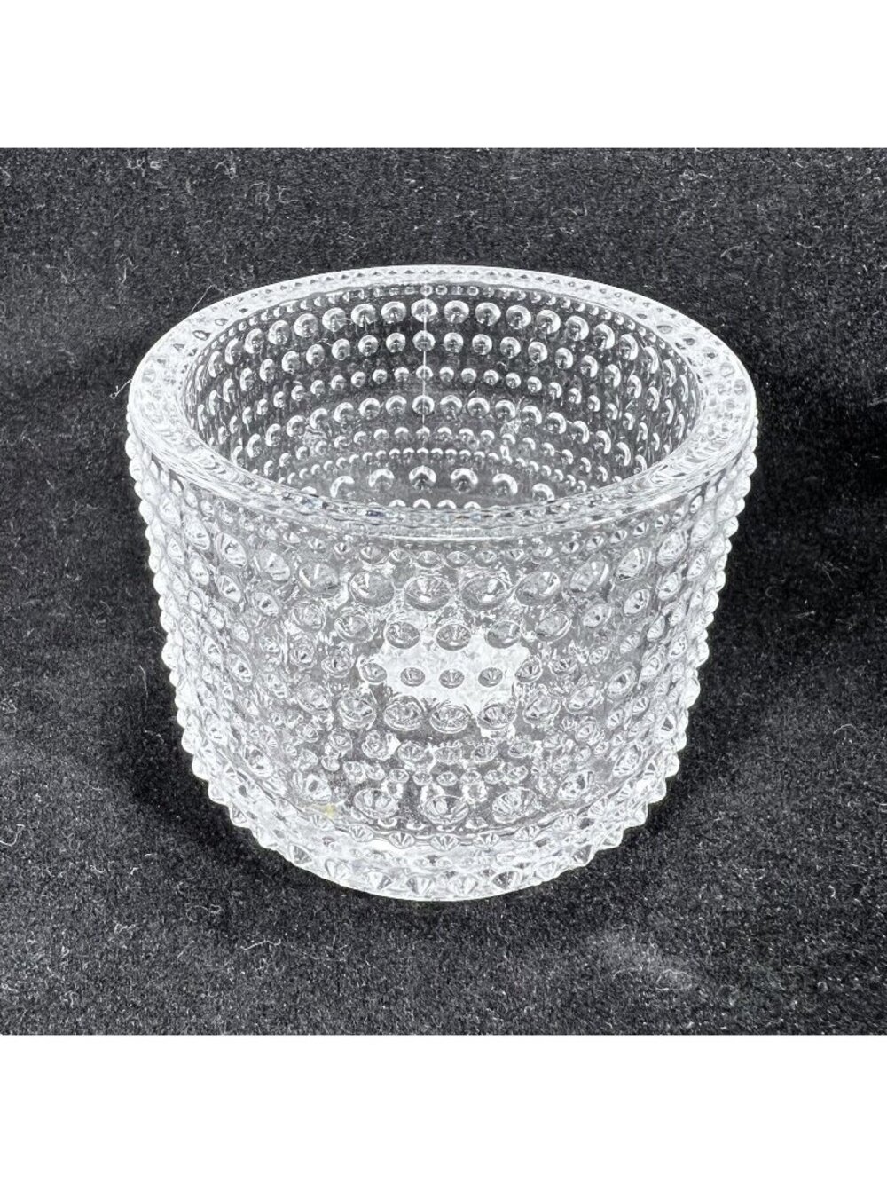 iittala Kastehelmi Votive Candleholder 64mm 2.52" Clear Finland Oiva Toikka 1964